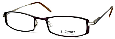ST MORITZ  AMANDA  NOS Dark Purple Women s 51-19-135 Eyeglasses Frame