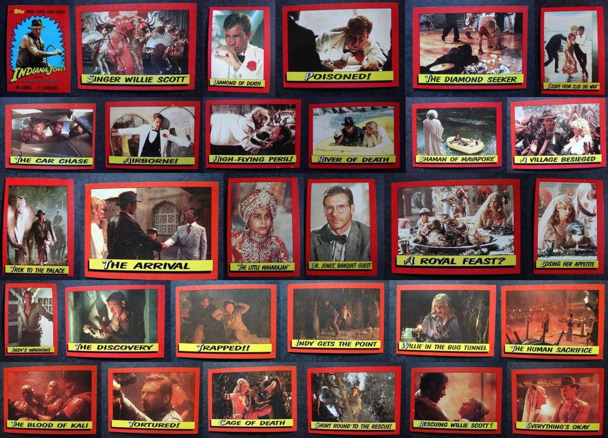 1984 Topps Indiana Jones Temple Of Doom Trading Card Complete Your Set U  Pick