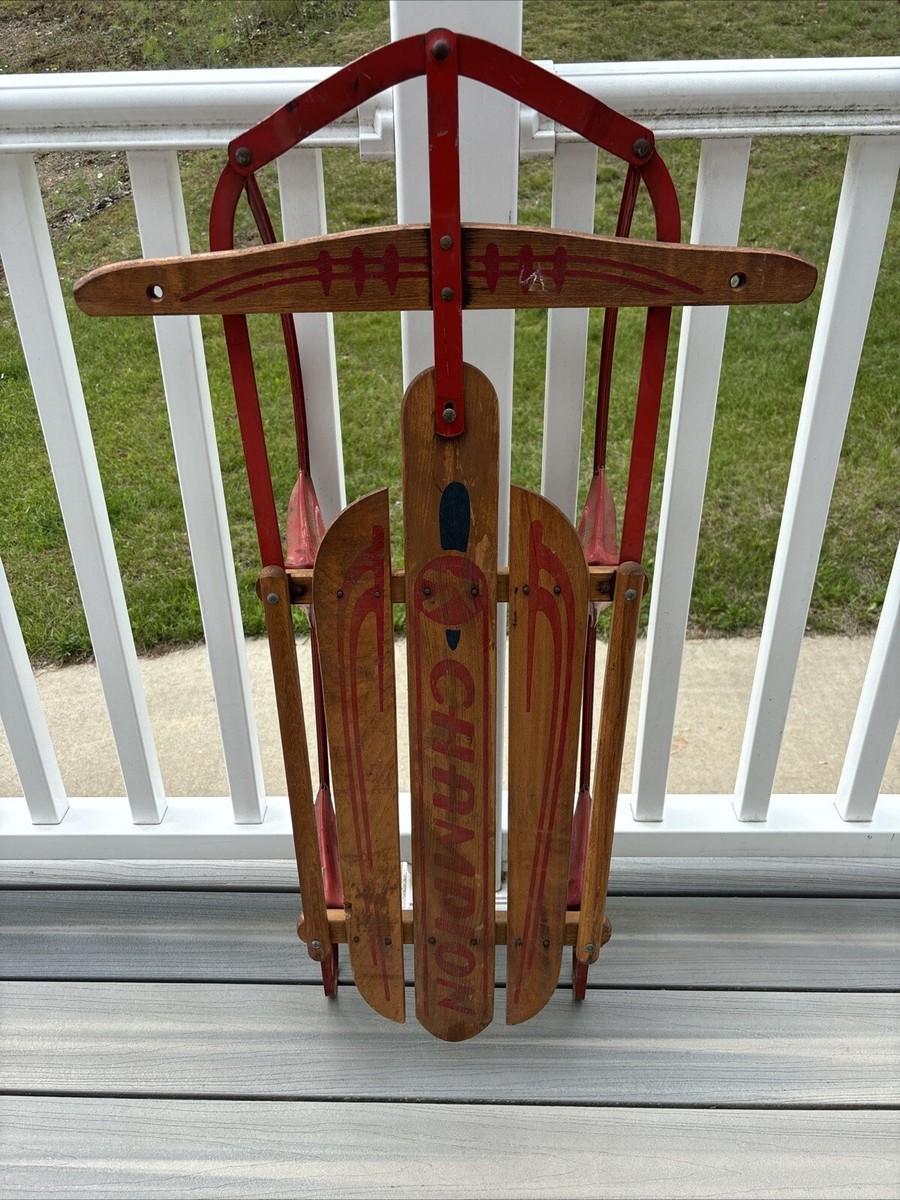 Vintage 1940's Kalamazoo Champion 03 Sled - Snow Sled - Excellent