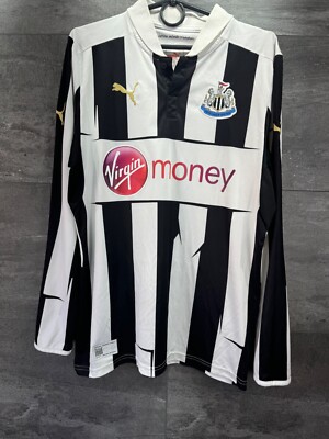 NEWCASTLE UNITED 2012-13 BEN ARFA LONG SLEEVE HOME KIT Mens Size S
