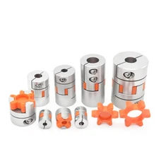 Stepper Motor CNC Shaft Coupler Flexible Plum Spider Jaw Coupling OD 14/20/25mm