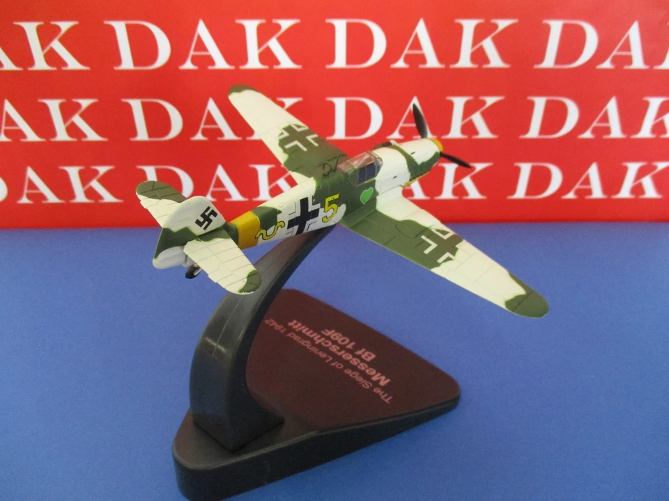 Die cast 1/72 Modellino Aereo Aircraft Messerschmitt Bf 109F-4 JG54 Green Hearts - Immagine 3 di 4