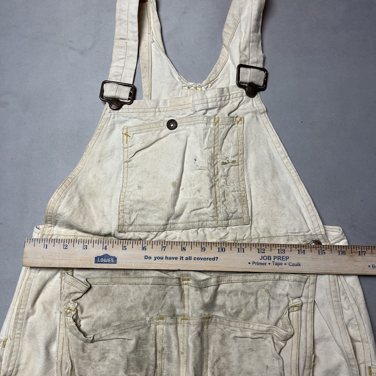 パンツ VINTAGE Ben Davis overall MADE IN USA Vintage Ben Davis Coveralls Overalls 42L Blue Yellow Tag