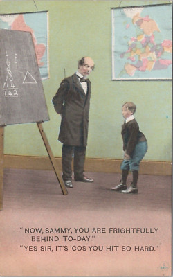 Comic PC * Boy Spanked by Schoolteacher ''Frightfully Behind Today'' 1911 Bamforth