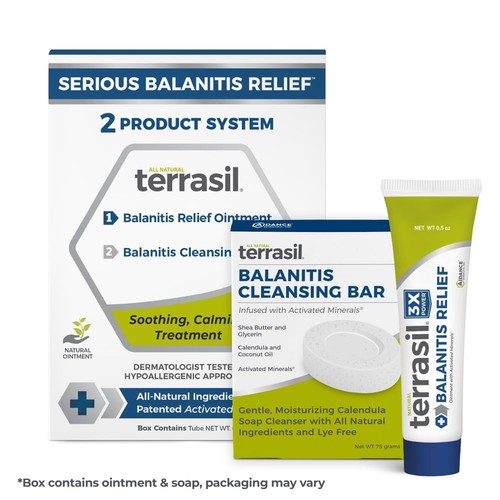 Tratamiento Balanitis Sistema de ungüento y barra limpiadora de 2 productos por Terrasil... - Imagen 4 de 8