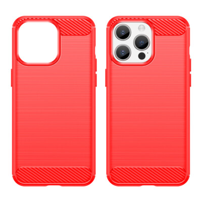 For iPhone 15 Plus 14 Pro 13 12 11 Carbon Fibre Shockproof Slim Phone Case