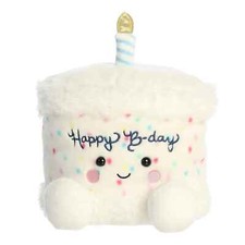 Aurora - Palm Pals Party Sized - 11" Happy B'Day Cake Adorable Stuffed Animal
