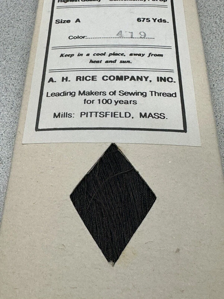 A.H. RICE CO. Rice's Waxed Silk Hand Sewing Thread - 675 Yards/Color 419/Size A - Image 3 of 4
