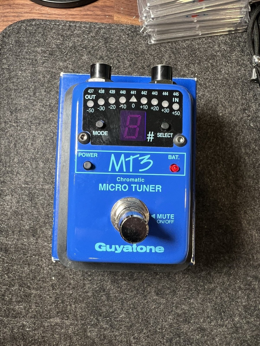 【美品】 Guyatone MT-3 Chromatic MICRO TUNER Guyatone MT3 Micro Chromatic Tuner Guitar Pedal Rare from Japan w