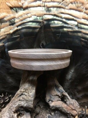 1- 3.5'' EASY GRIP Profiled Custom Walnut Turkey Friction Call Pot No Tool Needed