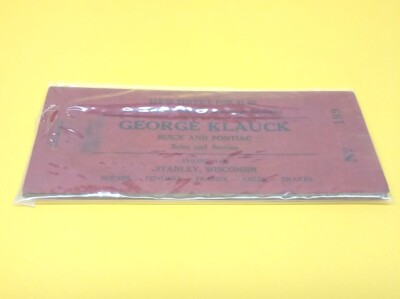 Vintage Auto Service Klauck Buick Pontiac Stanley Wisc