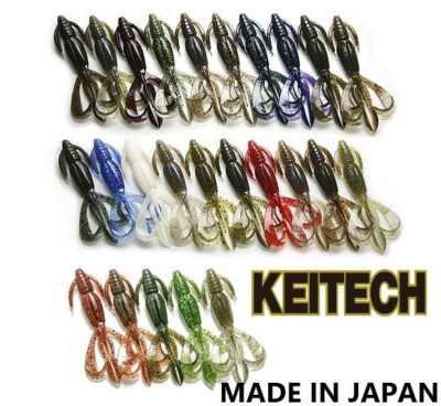 KEITECH Crazy Flapper Super Action Claw Worm 2.8'' 3.6'' 4.4'' Made in Japan