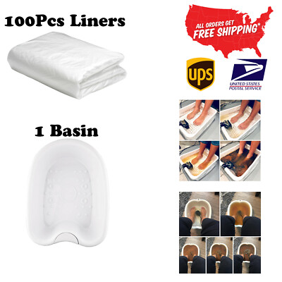 100 pack Liners For  Foot Bath Basin Ionic Detox Ion Aqua Cleanse Accessories 