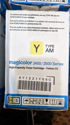 Konica Minolta Magicolor 2400/2500 High Capacity Toner Cartridges. Y Yellow