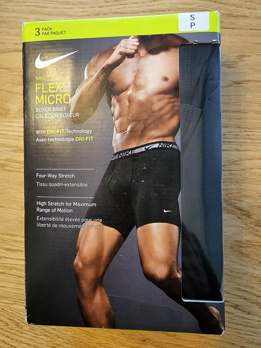 Nike Dri-FIT Ultra-Stretch Micro Men's Boxer Briefs (3-Pack).