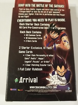 Dragon Ball Z Trading Card Game Arrival Starter Deck