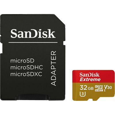 SanDisk Extreme 32 GB microSDHC, Speicherkarte