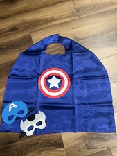 superhero capes/masks. kid. TEN capes total. each reversible vel latch 5 designs