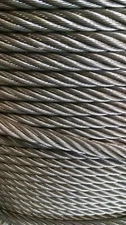 1/2" 6x36 IWRC Bright Wire Rope Steel Cable (100 Feet)