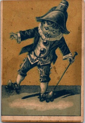 Vintage Antique Trade Card John Tichy Son Staple Groceries Center Ave Chicago