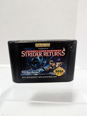 Strider Returns: Journey From Darkness (Sega Genesis)Authentic Game, Repro Art