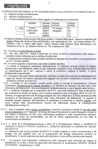 Pantalone Professionale Certificato Oversky Originale Reverse 118 Soccorso 555UT - Foto 7 di 17