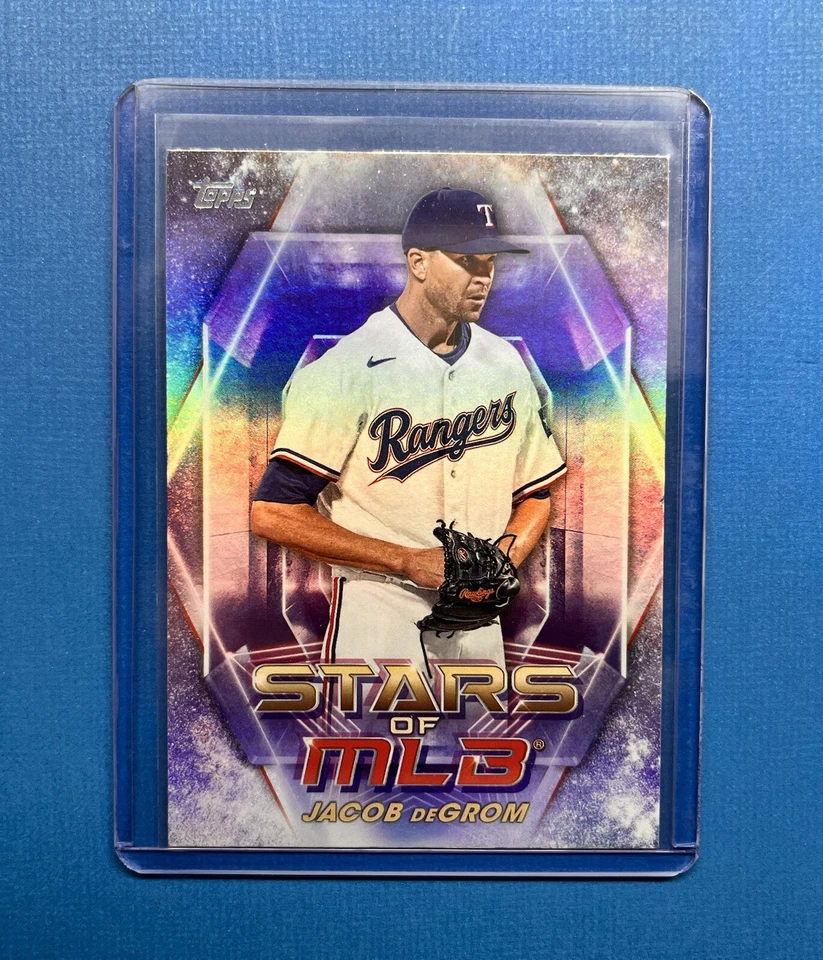 2023 Topps Series 2 Stars of MLB Jacob deGrom #SMLB-49 Texas Rangers - Image 3 of 4