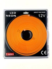 Orange High-quality commercial 12V LED neon flex light 6mm 5m IP65 