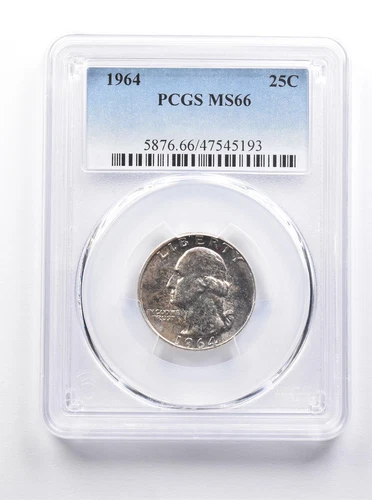 MS66 1964 Washington Quarter PCGS *7516