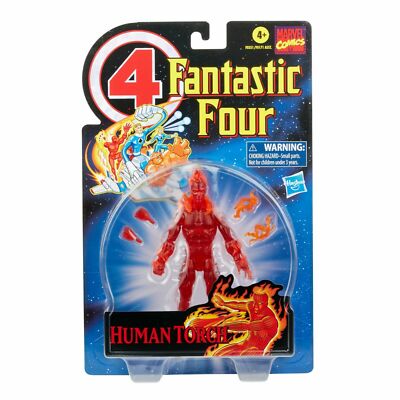 Marvel Legends Retro Collection The Human Torch Fantastic 4 Actionfigur