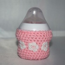 Handmade crochet baby bottle COVER / PERSONALISED