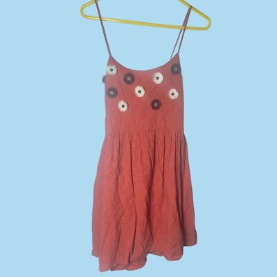 retrofete lark embroidered dress Miray Cami White Embroidered Midi Dress main image 0