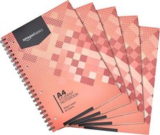 QUALITY A4 MATHS PAD 90GSM SQUARED PAPER Notepad 80 Page Grid School Homework