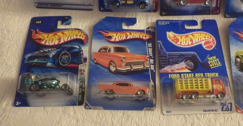 批量 10 件 风火轮 Stake 卡车座椅 Bel Air Mach 闪光灯杆 Camaro Go 全新 — 第 4/4 张图片