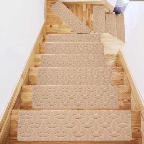 76x20cm Stair Treads Carpets TPR Brushed Embossed Carpet for Kids Elder - Picture 18 of 20