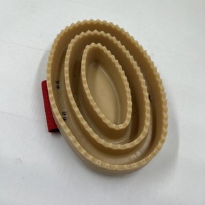 Decker Flexible Curry Comb Horse Grooming Brush Red Handle USA