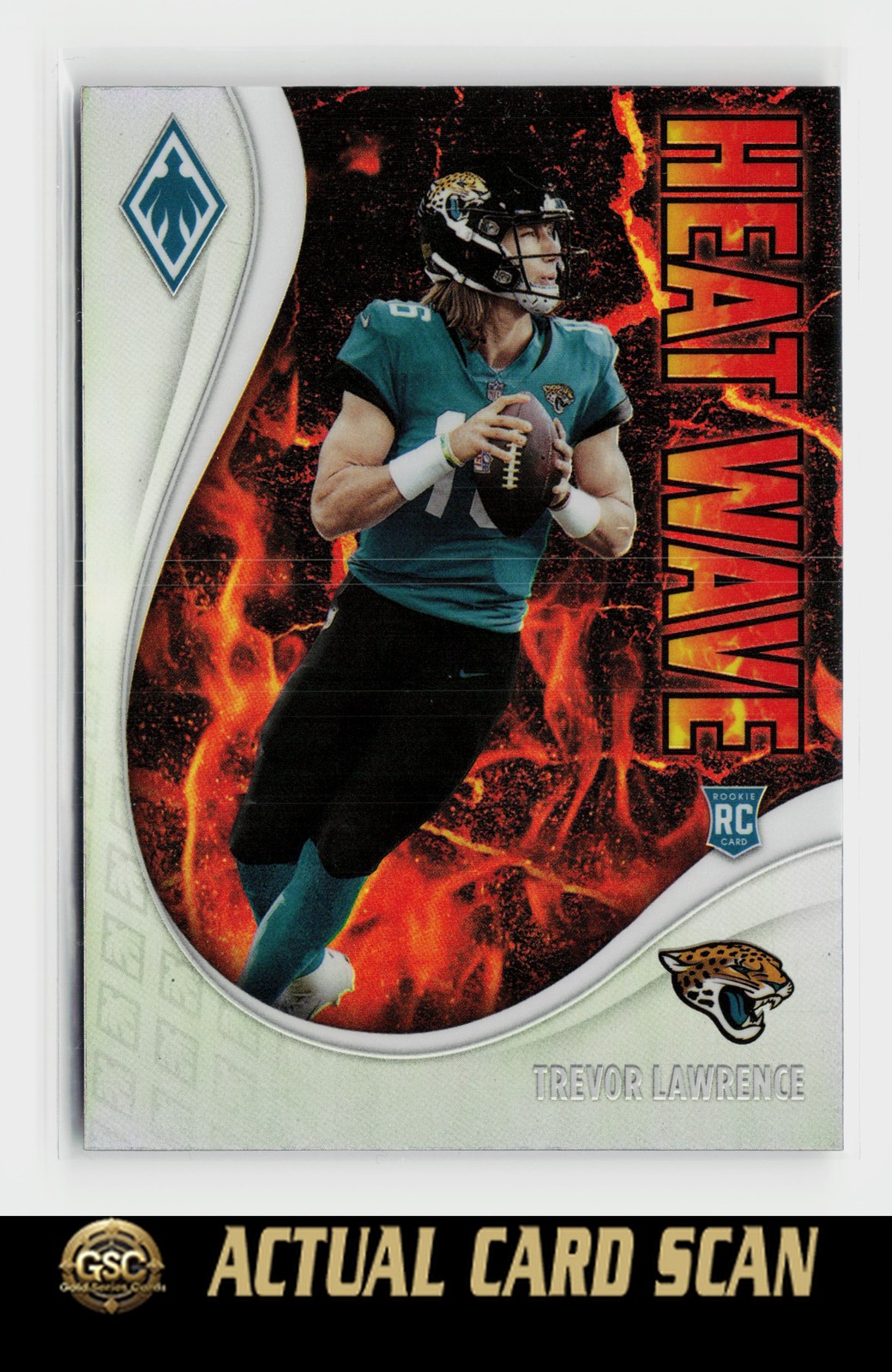 2021 Panini Phoenix Trevor Lawrence #13 Heat Wave Jacksonville Jaguars