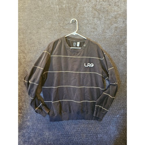LRG Clothing Co Mens Striped Long Sleeve Sweatshirt Crewneck Pullover Top