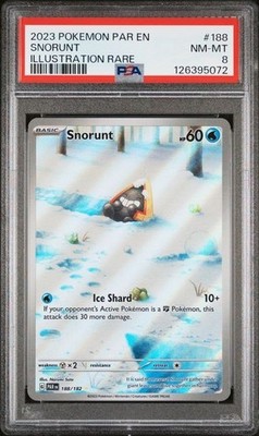 2023 Pokmon Paradox Rift Snorunt Illustration Rare #188 PSA 8 NM-MT   | eBay