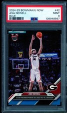 Asa Newell Card 2024-25 Bowman U Now Blue (8/49) #42 PSA 9