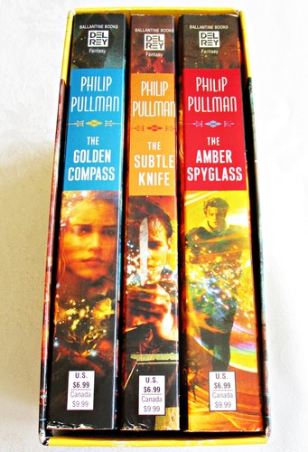 His Dark Materials The Trilogy by Philip Pullman 3 book boxed set PB Del Ray - Imagen 9 de 12