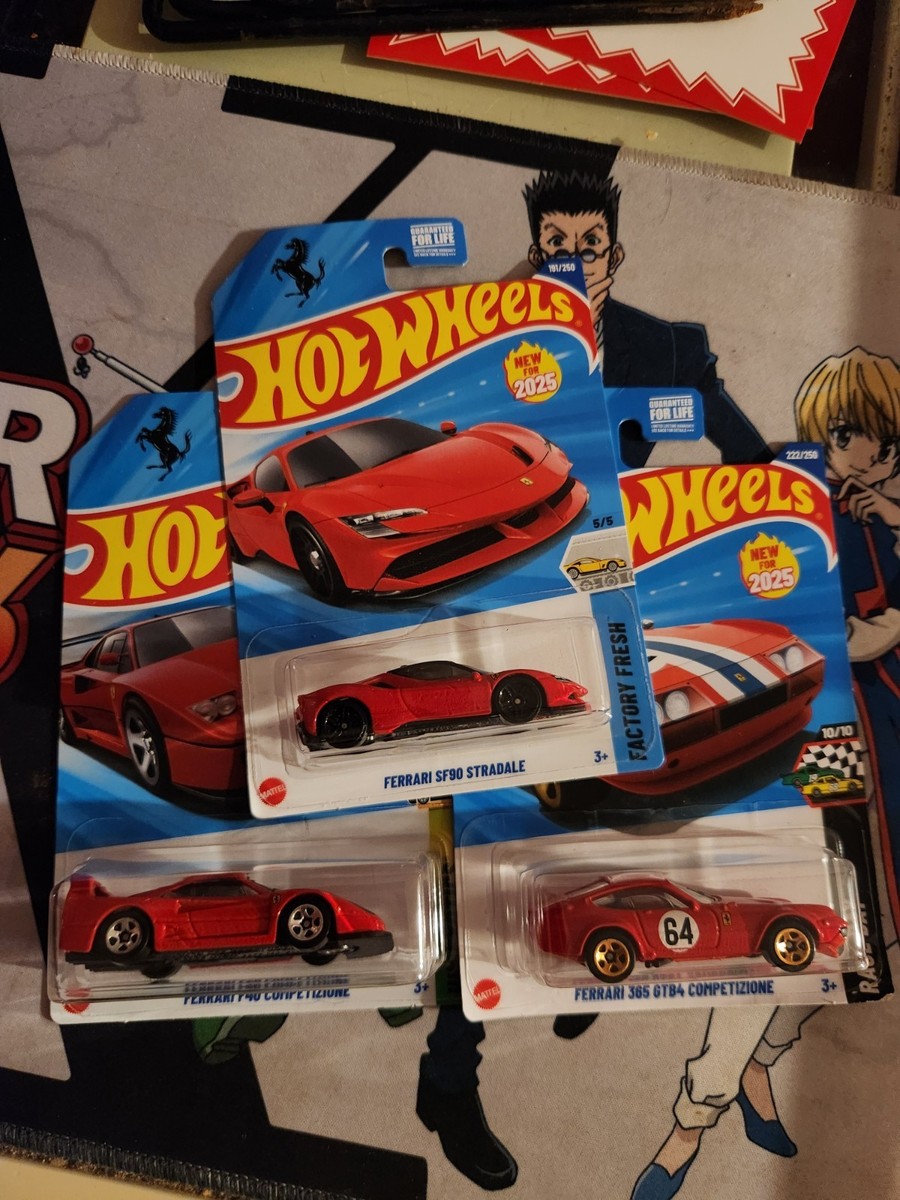 HotWheels フェラーリ F49 SF90 365 3台セット 2025年 HotWheels フェラーリ F49 SF90 365 3台セット 2025年 - メルカリ