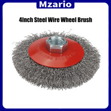 4 Inch Stainless Steel Wire Wheel Brush For Bench Grinder Cleaning Paints Tools