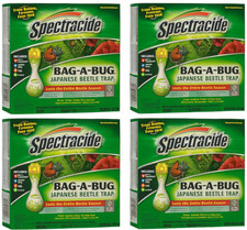 Spectracide Bag-A-Bug Japanese Beetle Trap 2, Traps Japanese Beetles 4-Pack