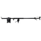 Mega Boom Black, Telescopic with remote pan, tilt and rotate