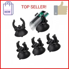 Pawfly 12 Pack Aquarium Heater Suction Cups Suckers with 0.95 Inch Clips Black S