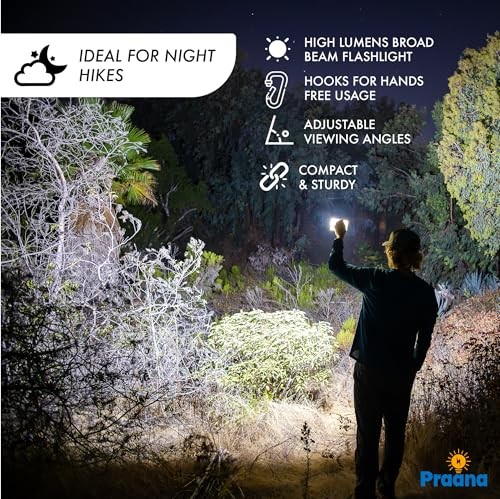 PRAANA Portable Solar Charger & Flashlight with 7W Panel – 3in1 Survival Kit | - Picture 5 of 7