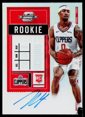 2020-21 Panini Contenders Optic #133 Jay Scrubb Rookie Autograph