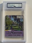 Scottie Scheffler Mint 8-Signed Autographed 2022 Masters Badge PSA/DNA Slabbed