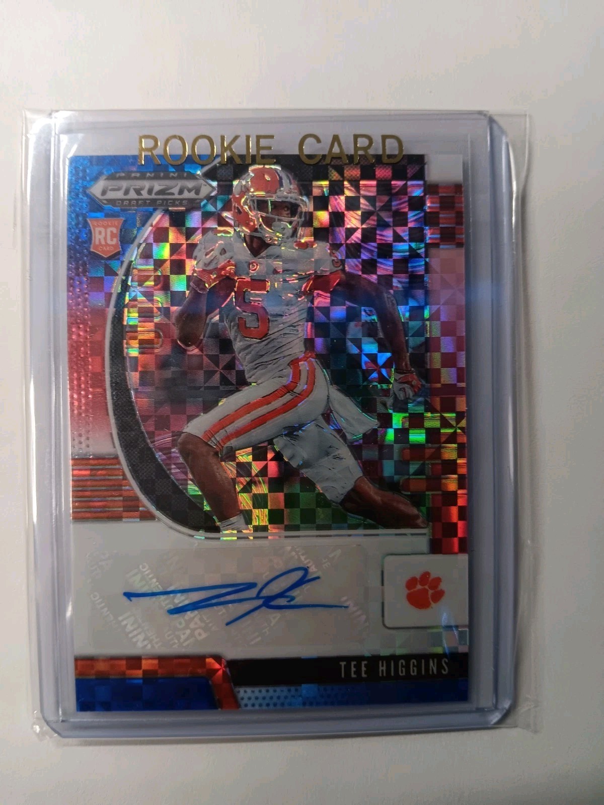 Tee Higgins Rookie Auto 2020 Panini Prizm Draft Picks RC /99 #107 Bengals